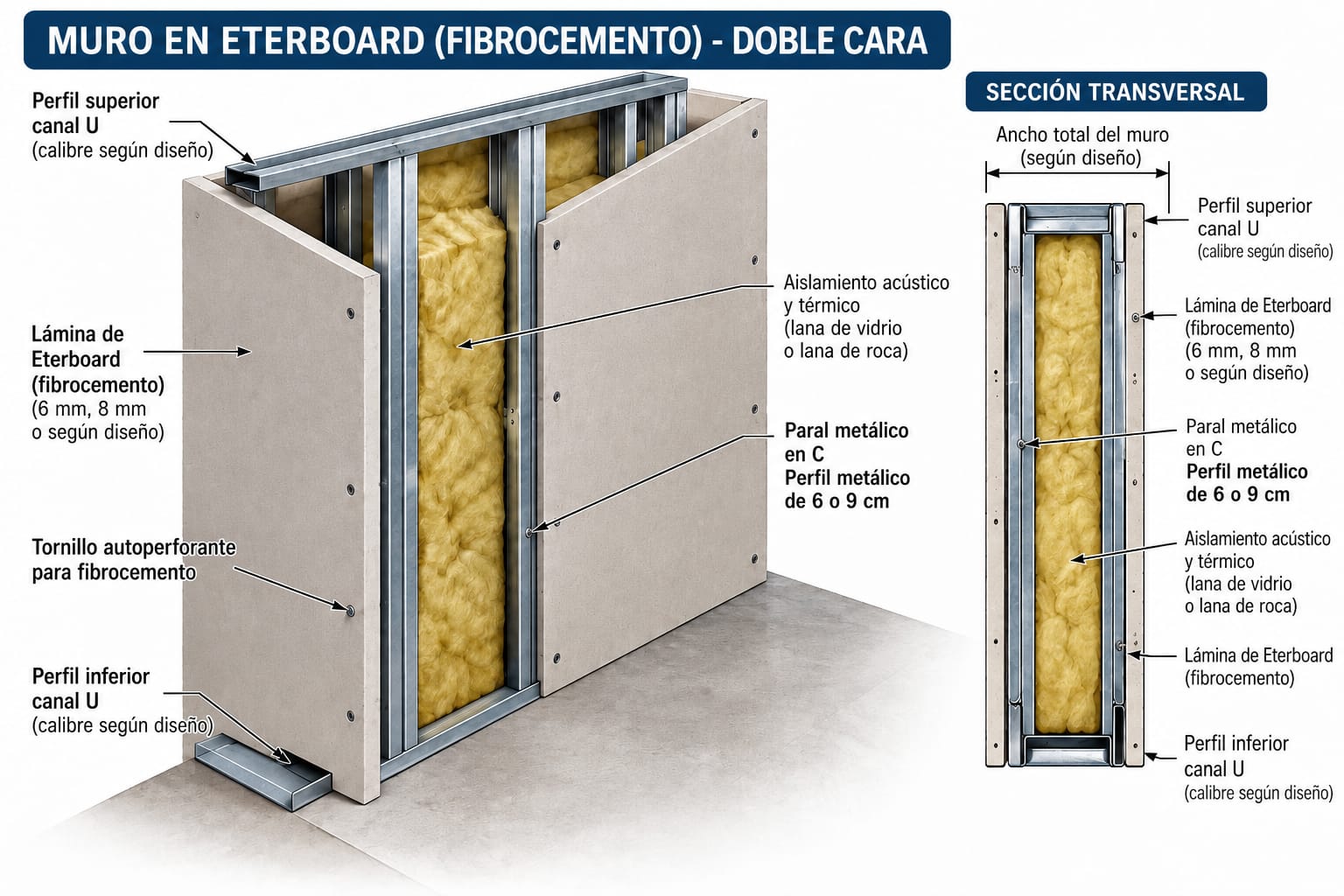 Muro Fibrocemento